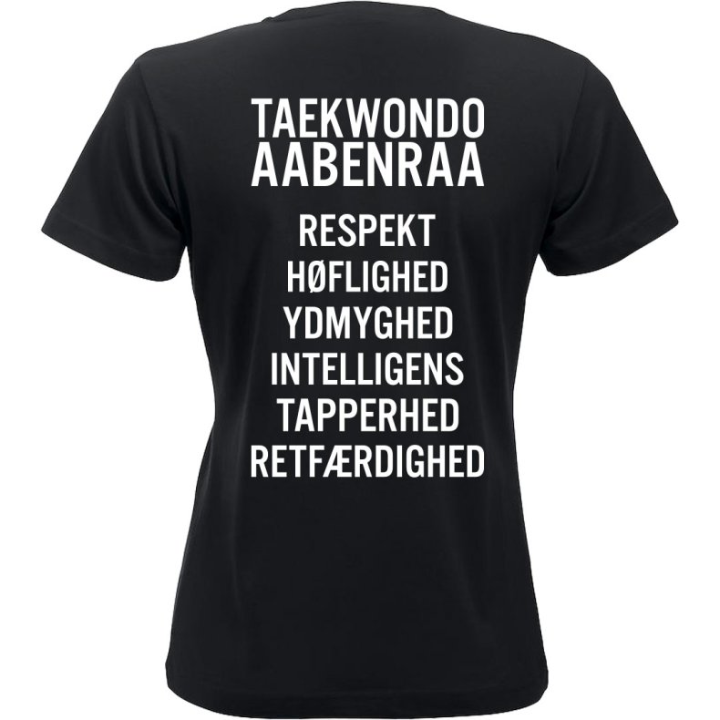 Aabenraa TKD t-shirt New Classic slogan - dame