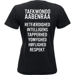Aabenraa TKD t-shirt New Classic slogan - dame