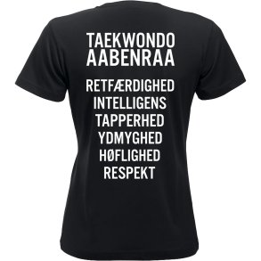 Aabenraa TKD t-shirt New Classic slogan - dame