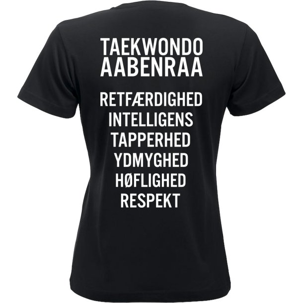 Aabenraa TKD t-shirt New Classic slogan - dame