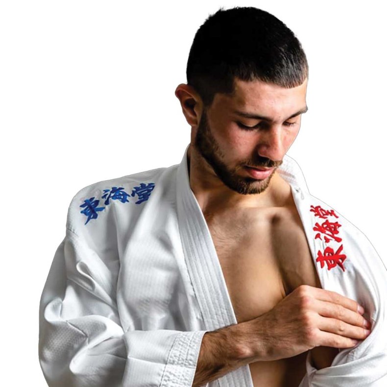 Gi Kumite Master K1 WKF vendbar - r�d/bl�