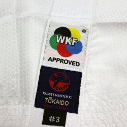 Gi Kumite Master K1 WKF vendbar - r�d/bl�
