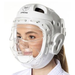 Hjelm m/visir Youth League WKF - hvid