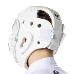 Hjelm m/visir Youth League WKF - hvid