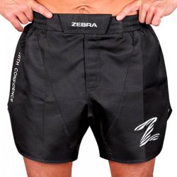 Zebra MMA-shorts - sort/hvid