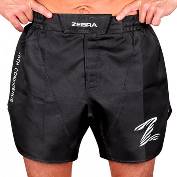 Zebra MMA-shorts - sort/hvid