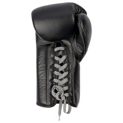 Zebra boksehandsker Pro Signature lder m/snre - sort/hvid