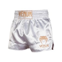 Thaishorts Classic - hvid/guld