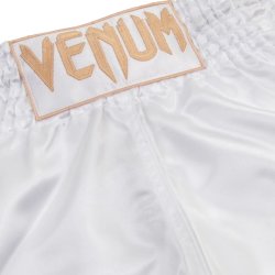 Thaishorts Classic - hvid/guld