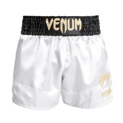 Thaishorts Classic - hvid/guld/sort