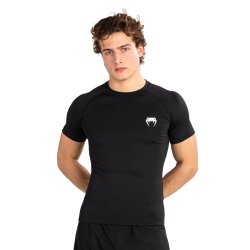 Rashguard Contender SS - sort/hvid