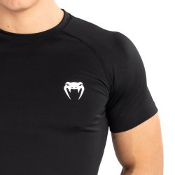 Rashguard Contender SS - sort/hvid