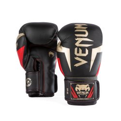 Boksehandsker Elite - sort/guld/rd