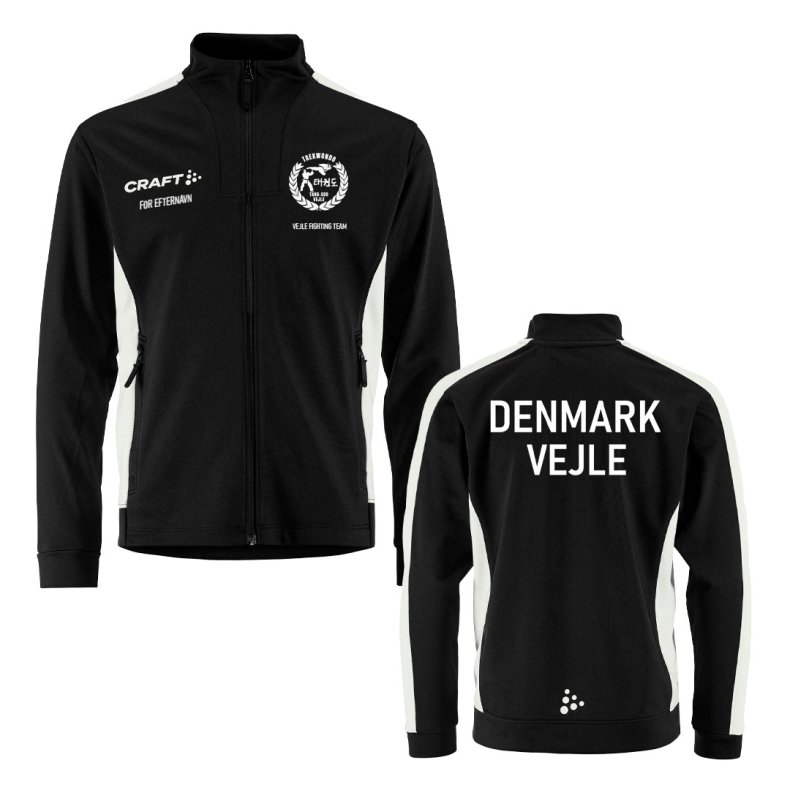 Vejle Taekwondo tr�ningsjakke Evolve 2.0 Contrast FZ - junior