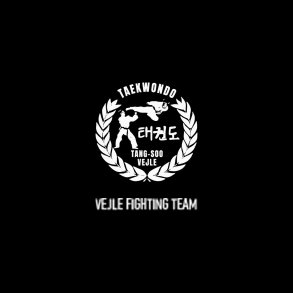 Vejle Taekwondo hvidt logo - small