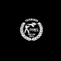 1 x Vejle Taekwondo hvidt broderet logo - small