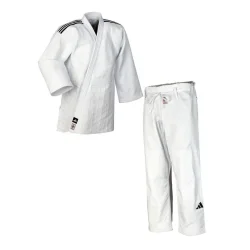 Judo gi Champion III Regular-Fit - hvid/sort