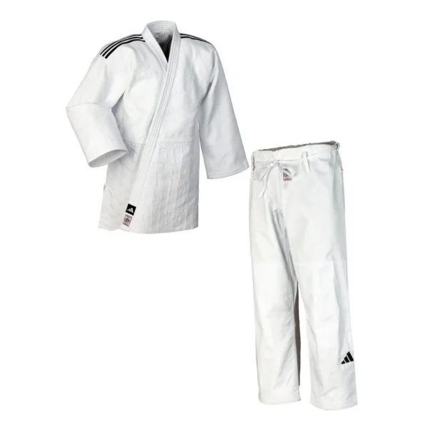 Judo gi Champion III Regular-Fit - hvid/sort