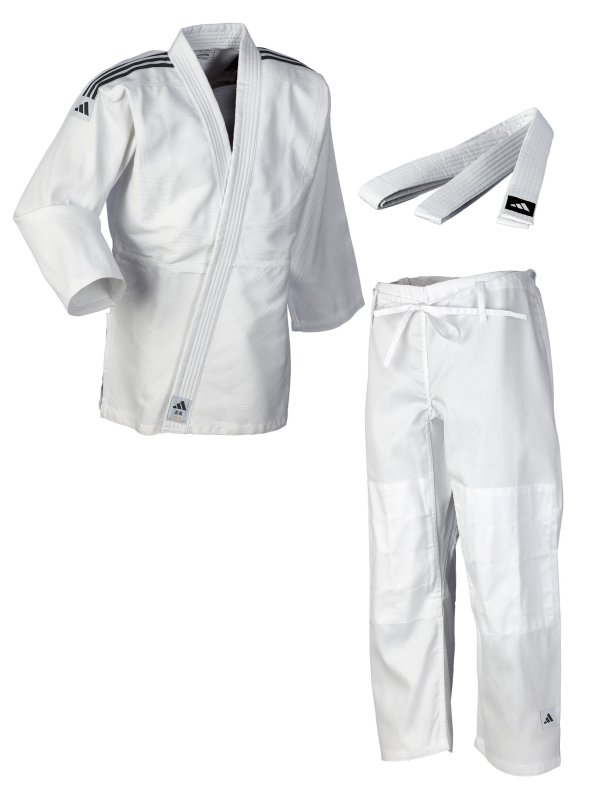 Judo gi Club J350 - hvid/sort