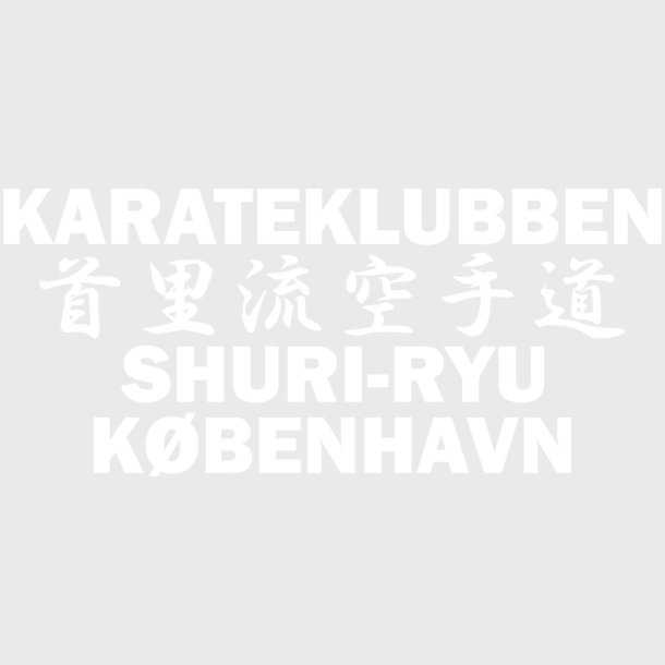 Shuri-Ryu KBH tryk - ryg hvid