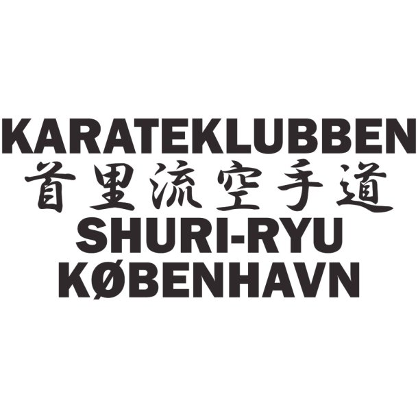 Shuri-Ryu KBH tryk - ryg sort