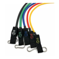 Slangernes stropper med trykt modstand fra 15 lbs 6,8 kg til 35 lbs 16,0 kg