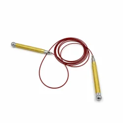 Shinka Combat sjippetov Speed med guldfarvede aluminiumsh�ndtag og r�d wire