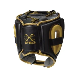 Boksehjelm Viper full-face - sort/guld
