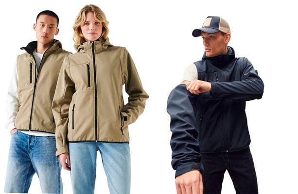 Bornholm TKD jakke / Vest Softshell Classic 2-i-1 - unisex